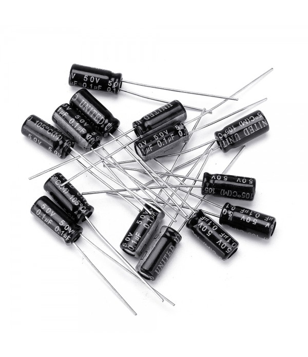 200Pcs 15 Value Electrolytic Capacitor Assortment Kit