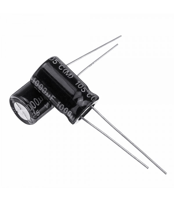 20Pcs High Frequency Low Impedance 25V 1000uF 10*13MM Aluminum Electrolytic Capacitor