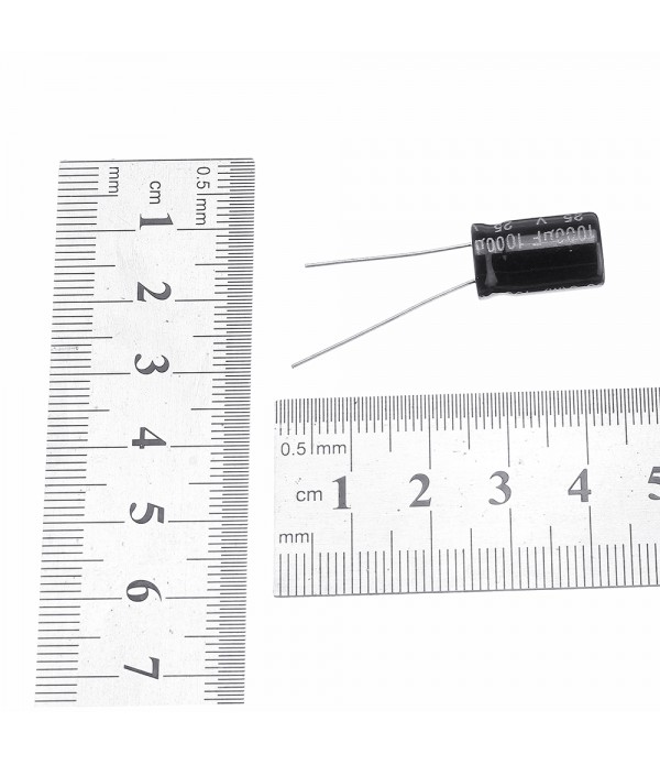 20Pcs High Frequency Low Impedance 25V 1000uF 10*13MM Aluminum Electrolytic Capacitor