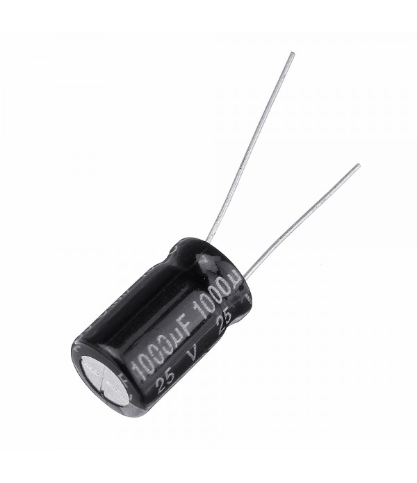 20Pcs High Frequency Low Impedance 25V 1000uF 10*13MM Aluminum Electrolytic Capacitor