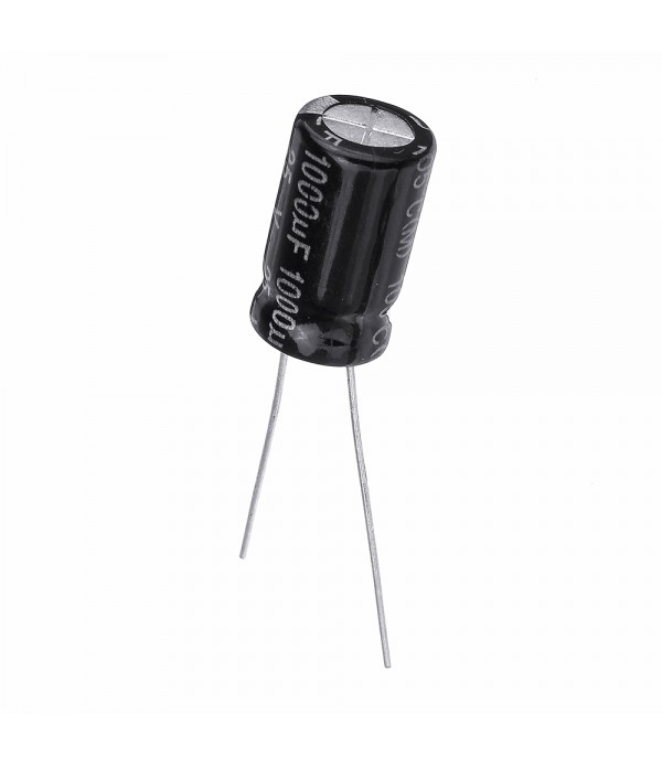 20Pcs High Frequency Low Impedance 25V 1000uF 10*13MM Aluminum Electrolytic Capacitor