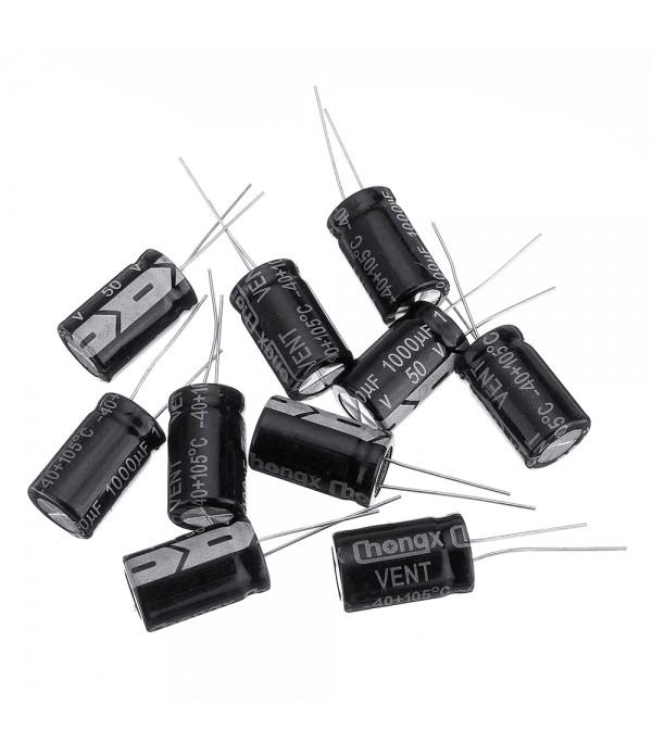 10Pcs 50v 1000uf 1000mf Electrolytic Cap...