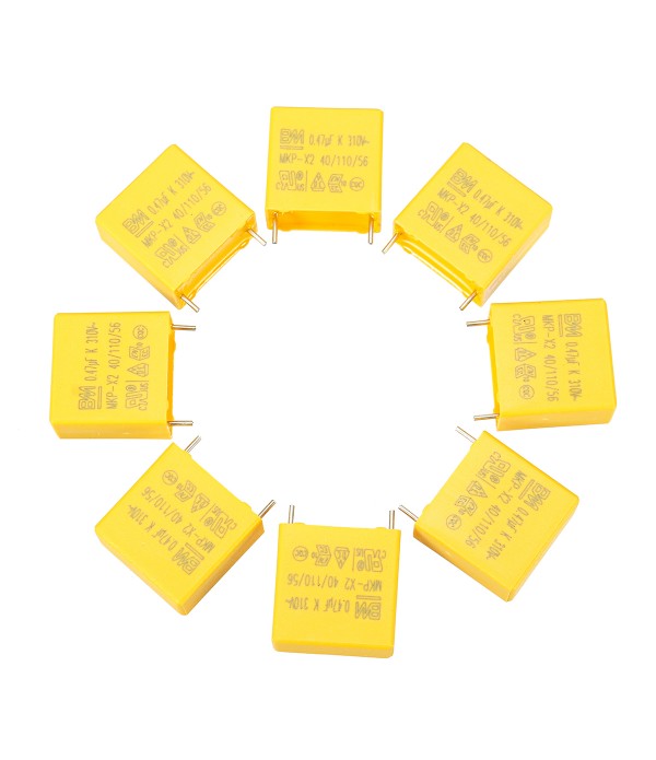 50Pcs 0.47UF Capacitor 50-60HZ 310VAC Po...