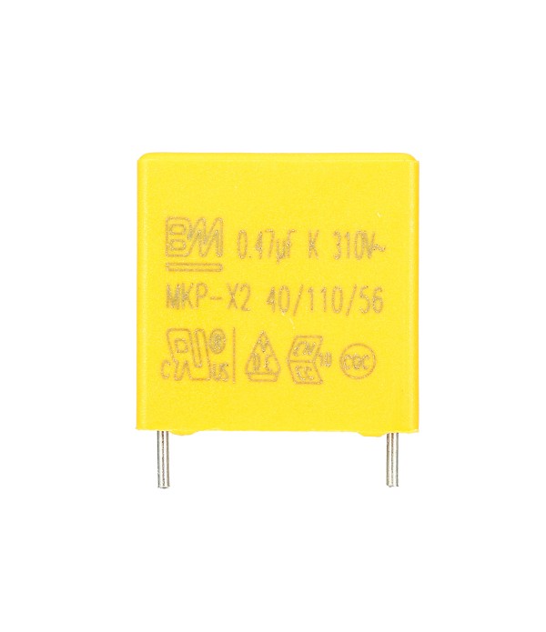 50Pcs 0.47UF Capacitor 50-60HZ 310VAC Polypropylene Film Safety Capacitors