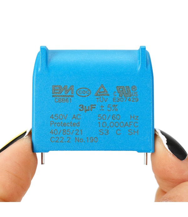 10PCS 3UF Polypropylene Capacitor 450VA 50-60HZ Capacitors Environment Friendly