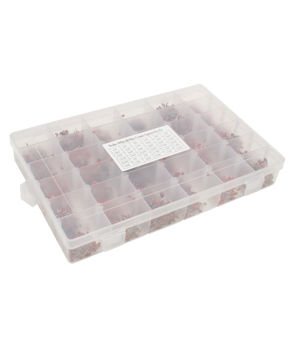 36Value 3600pcs 50V Electrolytic Capacitor Assortment Box Kit