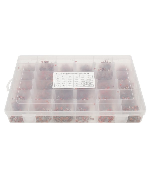 36Value 3600pcs 50V Electrolytic Capacitor Assortment Box Kit