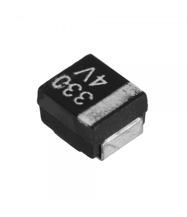 3pcs Chip SMD Tantalum Capacitor 330UF 4V B Type Volume 3528 Black NEC NRB337M004R8