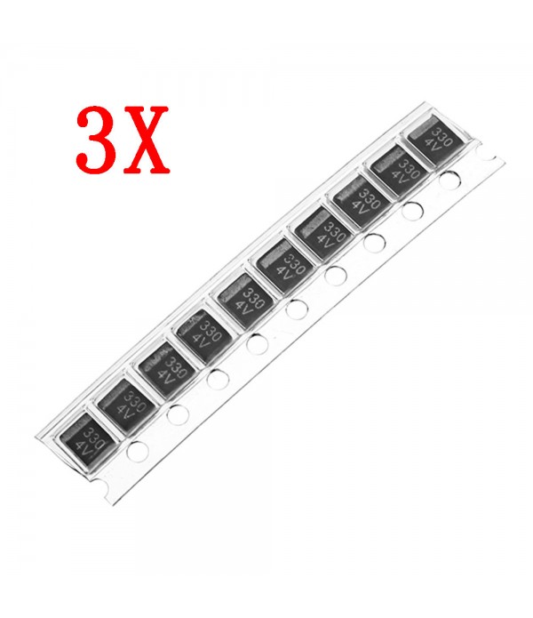 30pcs NEC NRB337M004R8 4V 330UF SMD Tant...