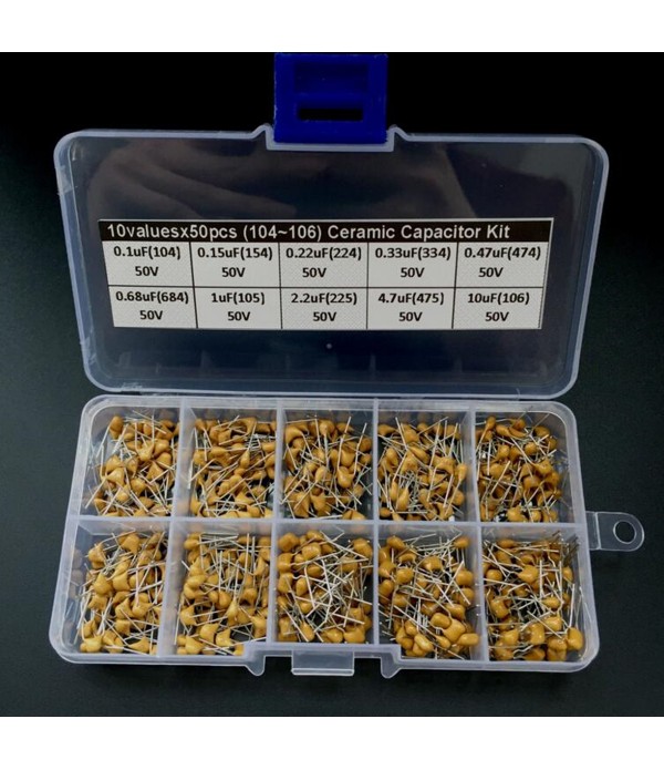 500Pcs Multilayer Ceramic Capacitor 10 V...