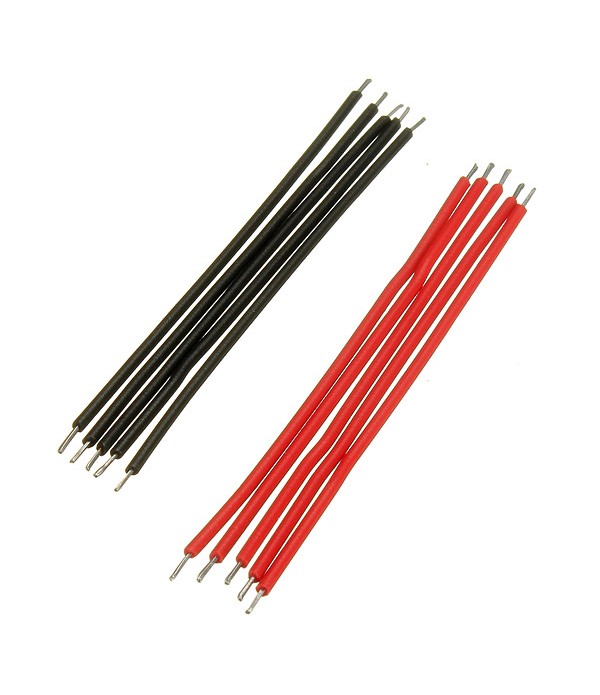 400Pcs 6cm Breadboard Jumper Cable Electronic Wires Black Red Colour