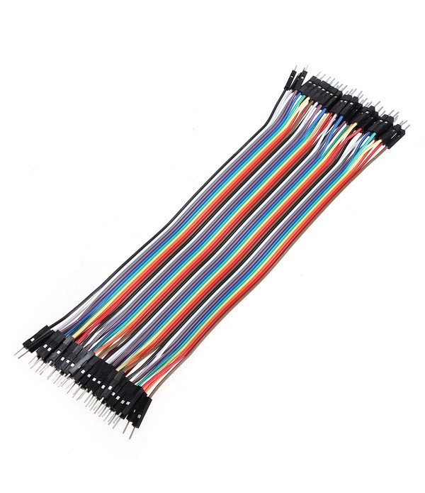 40pcs 20cm Male to Male Color Breadboard...