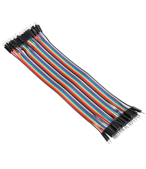 40pcs 20cm Male to Male Color Breadboard Cable Jump Wire Jumper