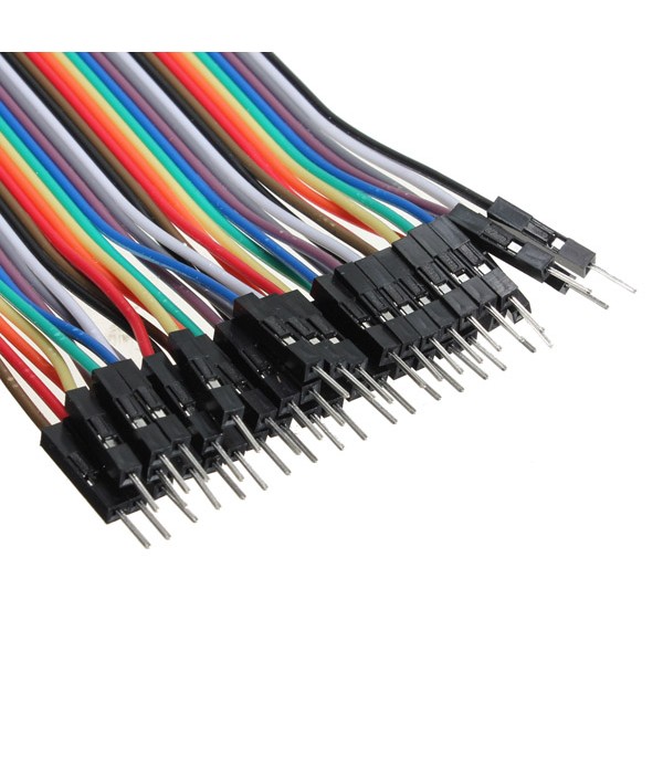 40pcs 20cm Male to Male Color Breadboard Cable Jump Wire Jumper