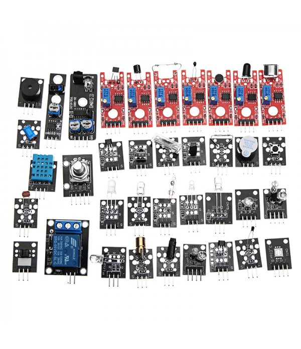 40Pcs Sensor Modules MEGA2560 R3 Starter Kit IIC 20*4 2004 LCD Display