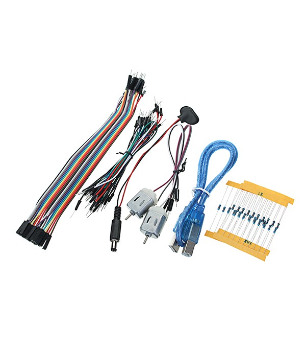 UNO R3 Starter Kit 1602 LCD L293D Motor LED Matrix MB102 Breadboard