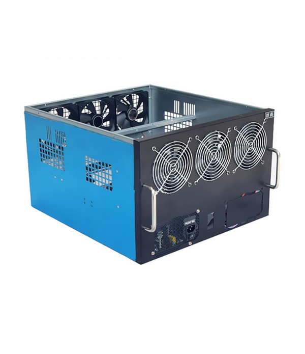 6 GPU Mining Frame Rig Case For ETH DIY Mining Crypto Currency Rigs Miner With 6Pcs Fans