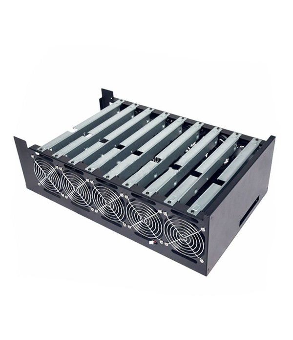 Crypto Coin Open Air Miner Mining Frame Rig Graphics Case For 9 GPU ETH BTC