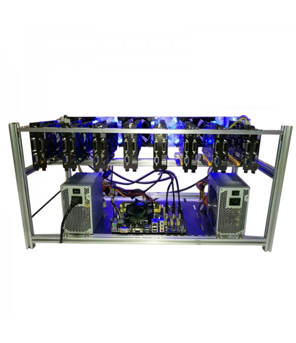 8 GPU Mining Frame Case Miner Case Alumi...