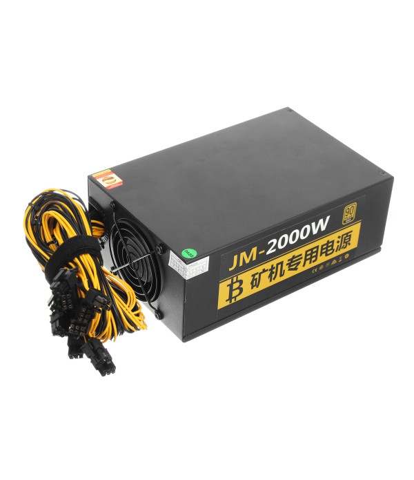 220V 2000W Coin Miner Power Mine Chassis Power Supply Miner Mining Rig Machine S7 S9 L3+ D3 R4