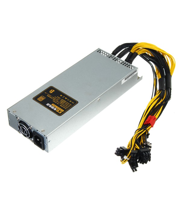 1600W Power Supply Miner Mining Rig Mining Machine 220V Coin Miner Power Supply S7 S9 L3+ D3 R4