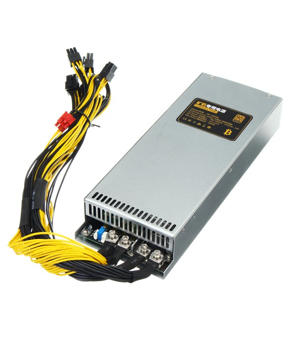 1600W Power Supply Miner Mining Rig Mining Machine 220V Coin Miner Power Supply S7 S9 L3+ D3 R4