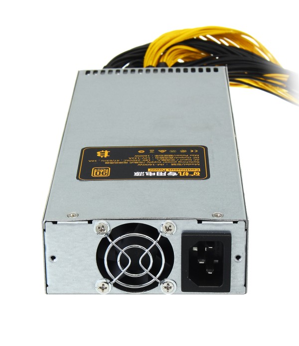 1600W Power Supply Miner Mining Rig Mining Machine 220V Coin Miner Power Supply S7 S9 L3+ D3 R4