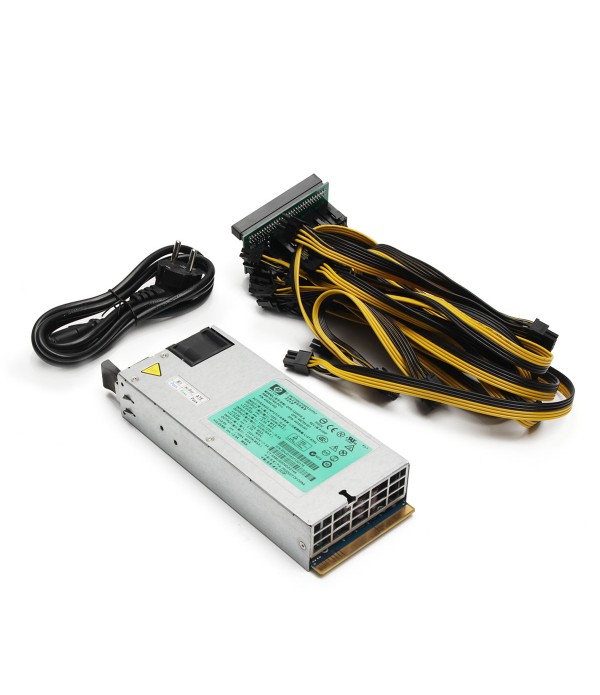 DPS 1200FB 1200W Power Supply w/ Breakout Adapter 12 Cables For Ethereum Mining