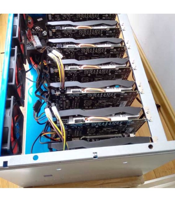 DIY Mining Frame Rig Case Mining Frame For 6-8 GPU Mining Crypto Currency Rigs Miner Without Fan