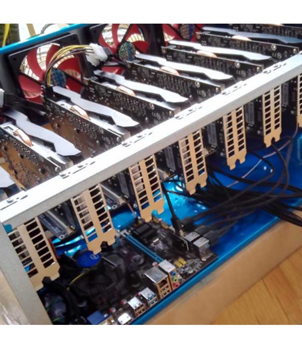 DIY Mining Frame Rig Case Mining Frame For 6-8 GPU Mining Crypto Currency Rigs Miner Without Fan