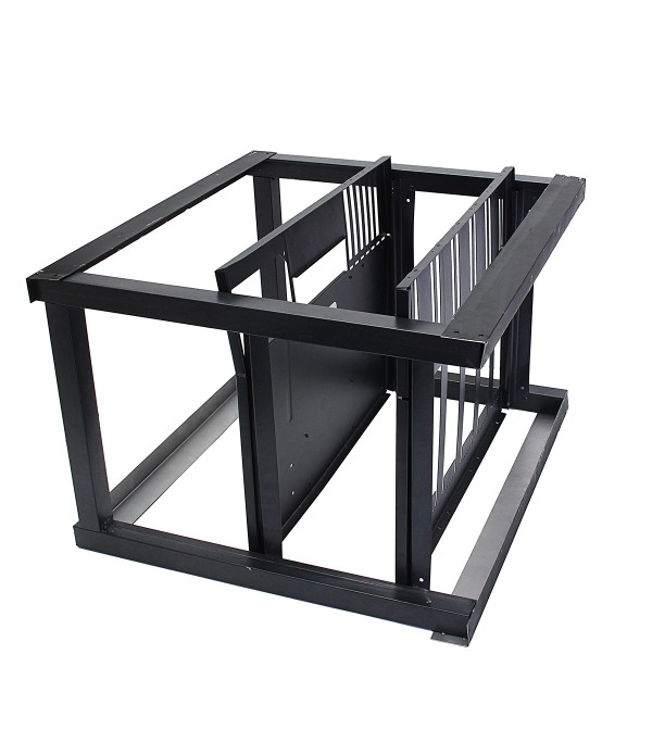 Miner Frame Bracket 6 GPU Miner Case Aluminum Mining Rig Case Frame With Fan Slots Position